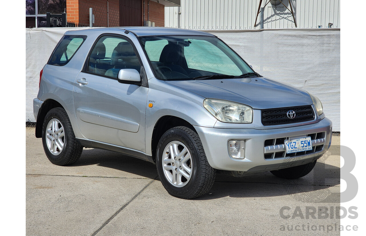 3/2003 Toyota Rav4 EDGE (4x4) ACA20R 2d Wagon Silver Or Chrome 2.0L