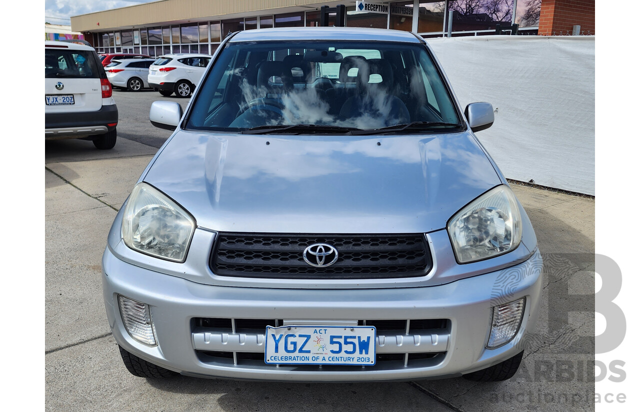 3/2003 Toyota Rav4 EDGE (4x4) ACA20R 2d Wagon Silver Or Chrome 2.0L