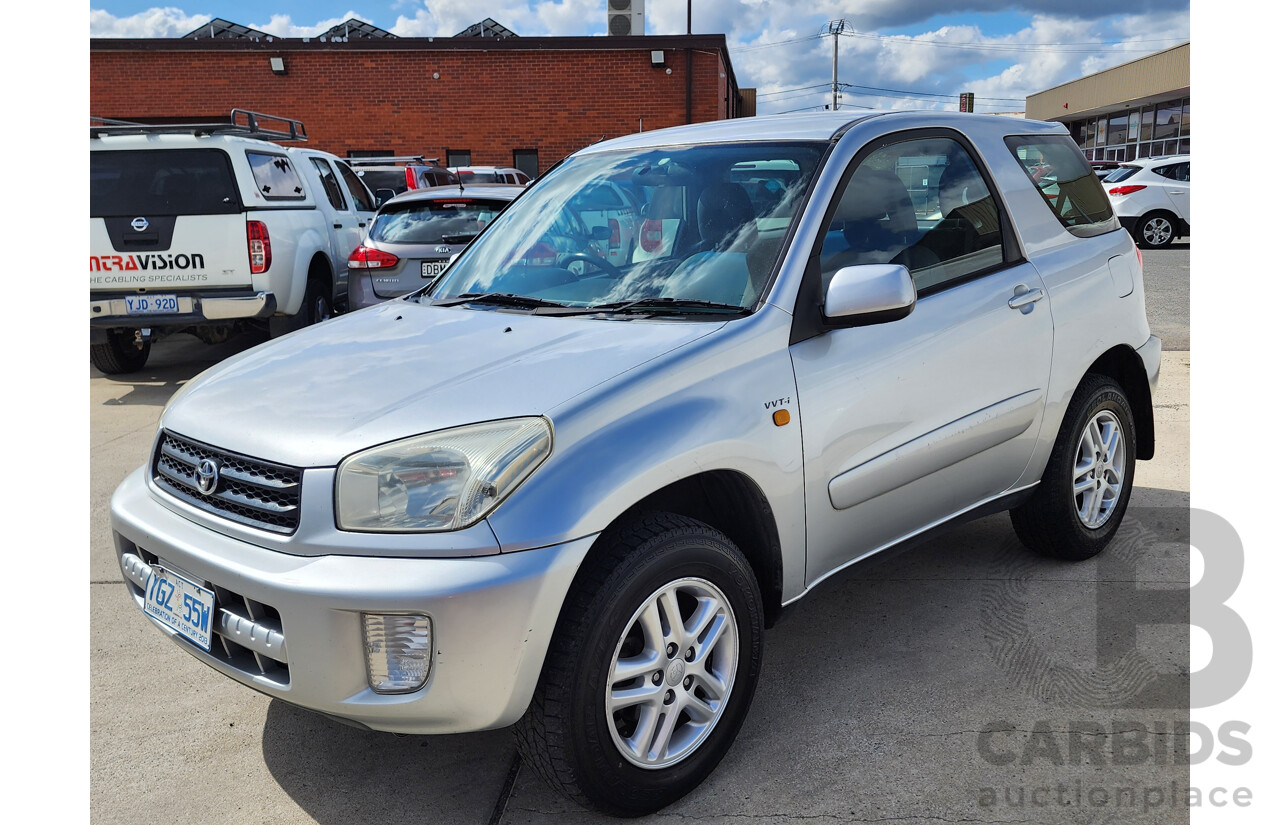 3/2003 Toyota Rav4 EDGE (4x4) ACA20R 2d Wagon Silver Or Chrome 2.0L