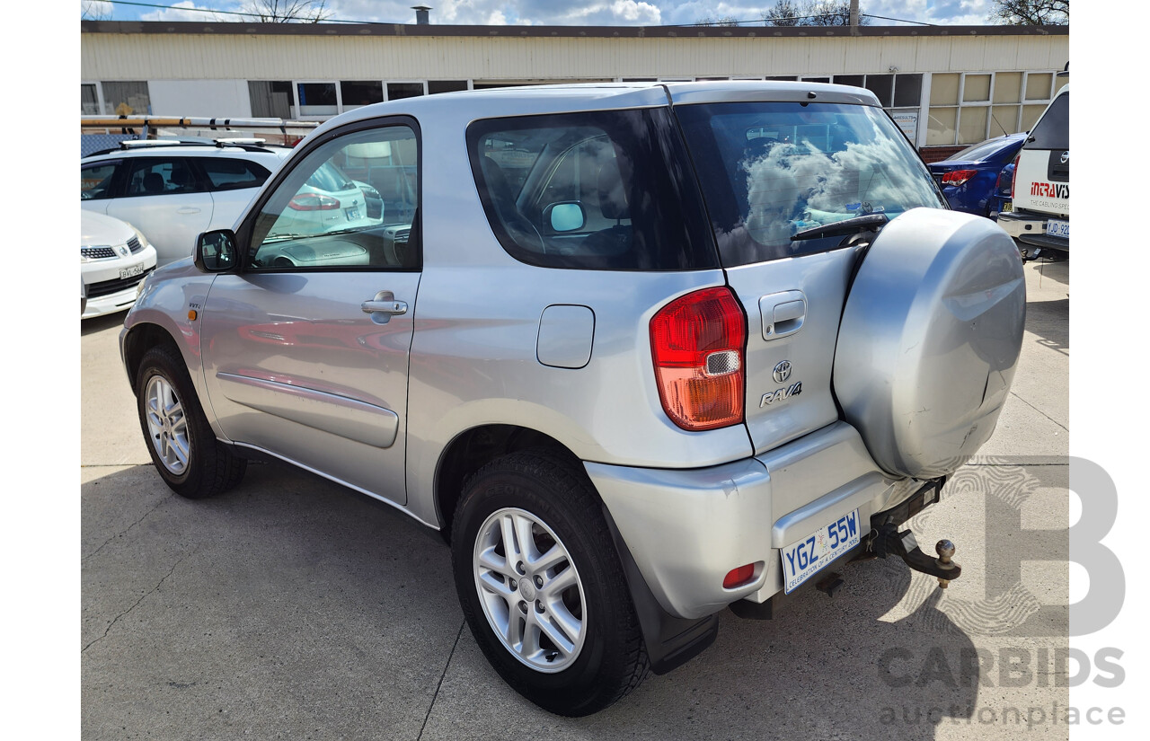 3/2003 Toyota Rav4 EDGE (4x4) ACA20R 2d Wagon Silver Or Chrome 2.0L