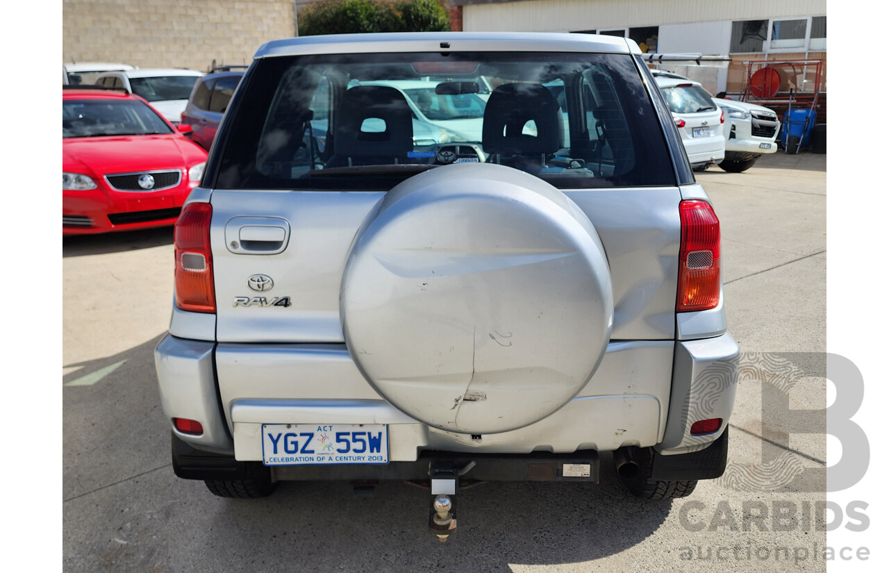 3/2003 Toyota Rav4 EDGE (4x4) ACA20R 2d Wagon Silver Or Chrome 2.0L