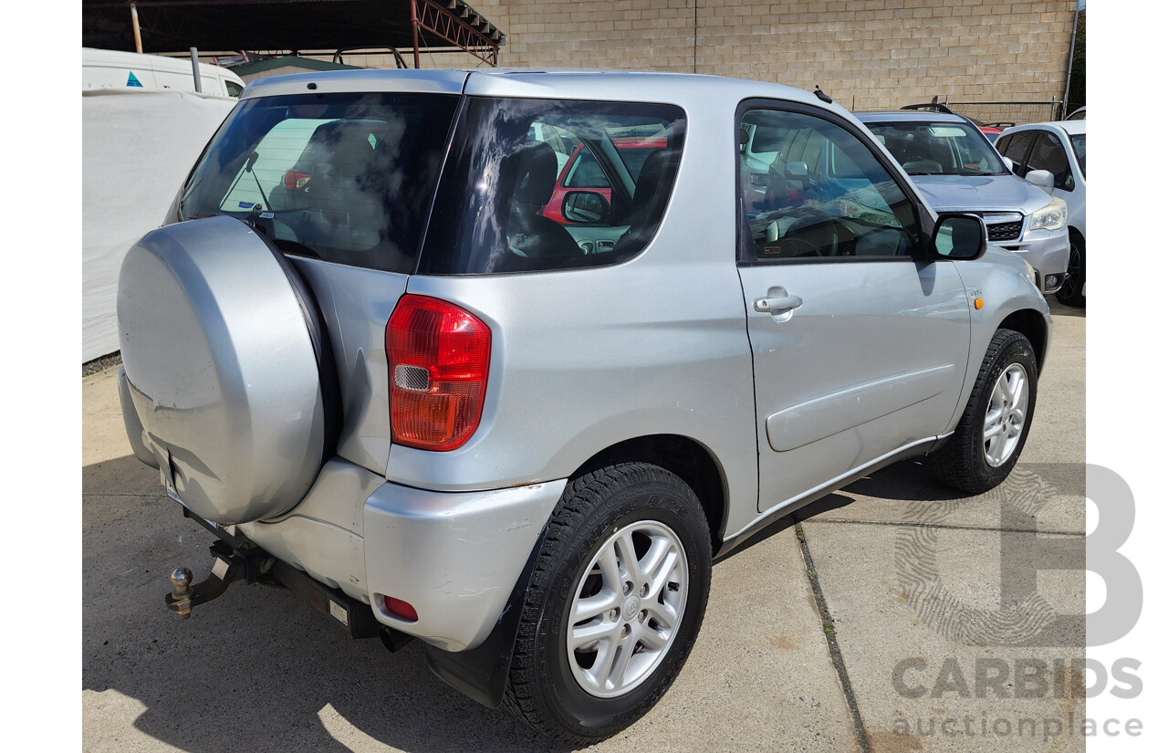 3/2003 Toyota Rav4 EDGE (4x4) ACA20R 2d Wagon Silver Or Chrome 2.0L