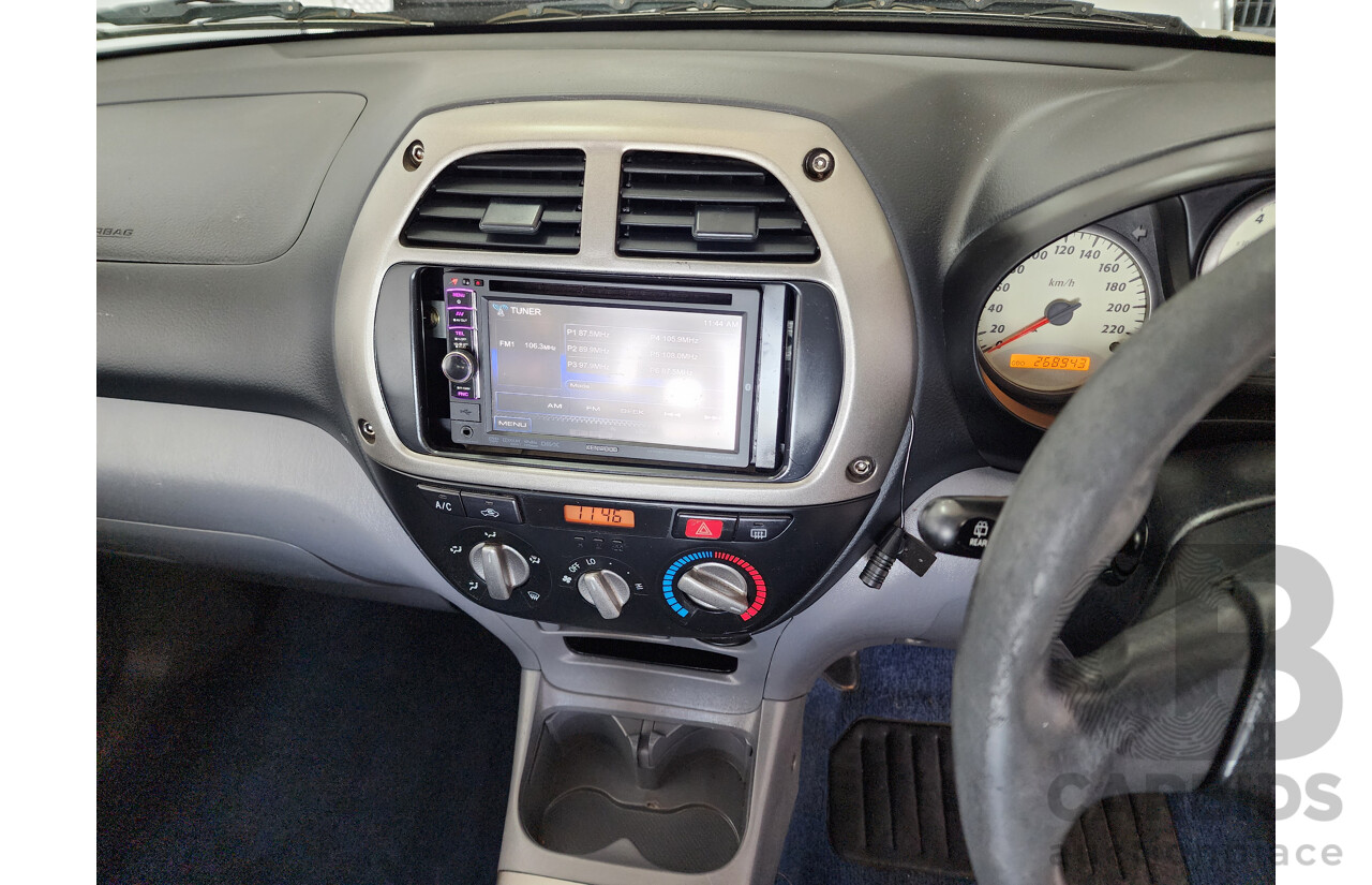 3/2003 Toyota Rav4 EDGE (4x4) ACA20R 2d Wagon Silver Or Chrome 2.0L