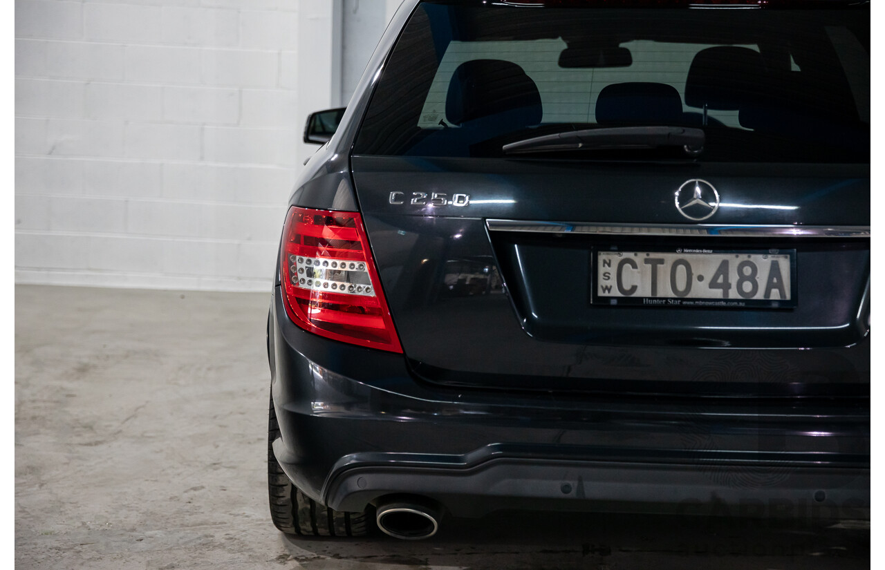 8/2014 Mercedes Benz C250 CDI Elegance W204 MY14 4d Wagon Magnetite Black Metallic Turbo Diesel 2.1L