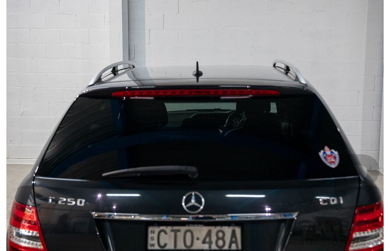 8/2014 Mercedes Benz C250 CDI Elegance W204 MY14 4d Wagon Magnetite Black Metallic Turbo Diesel 2.1L