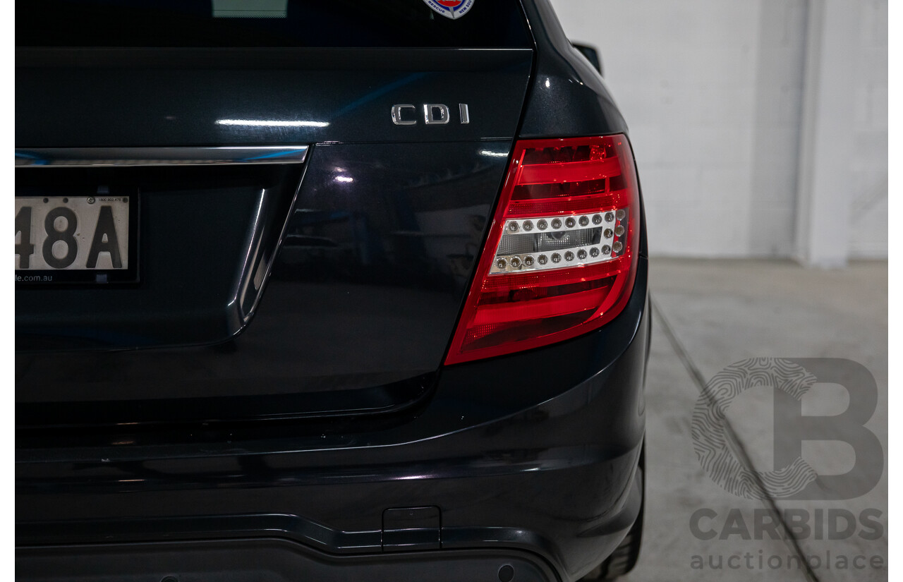 8/2014 Mercedes Benz C250 CDI Elegance W204 MY14 4d Wagon Magnetite Black Metallic Turbo Diesel 2.1L