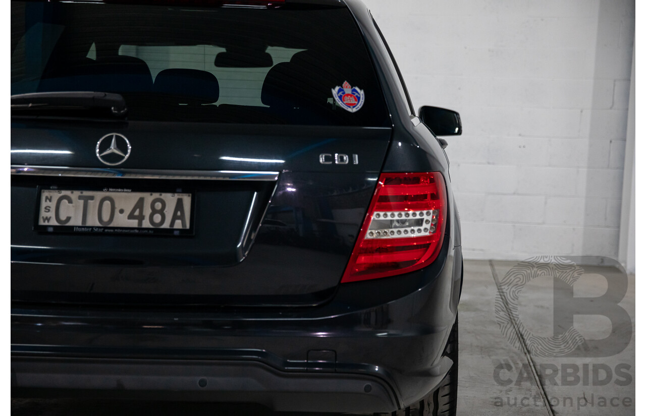 8/2014 Mercedes Benz C250 CDI Elegance W204 MY14 4d Wagon Magnetite Black Metallic Turbo Diesel 2.1L