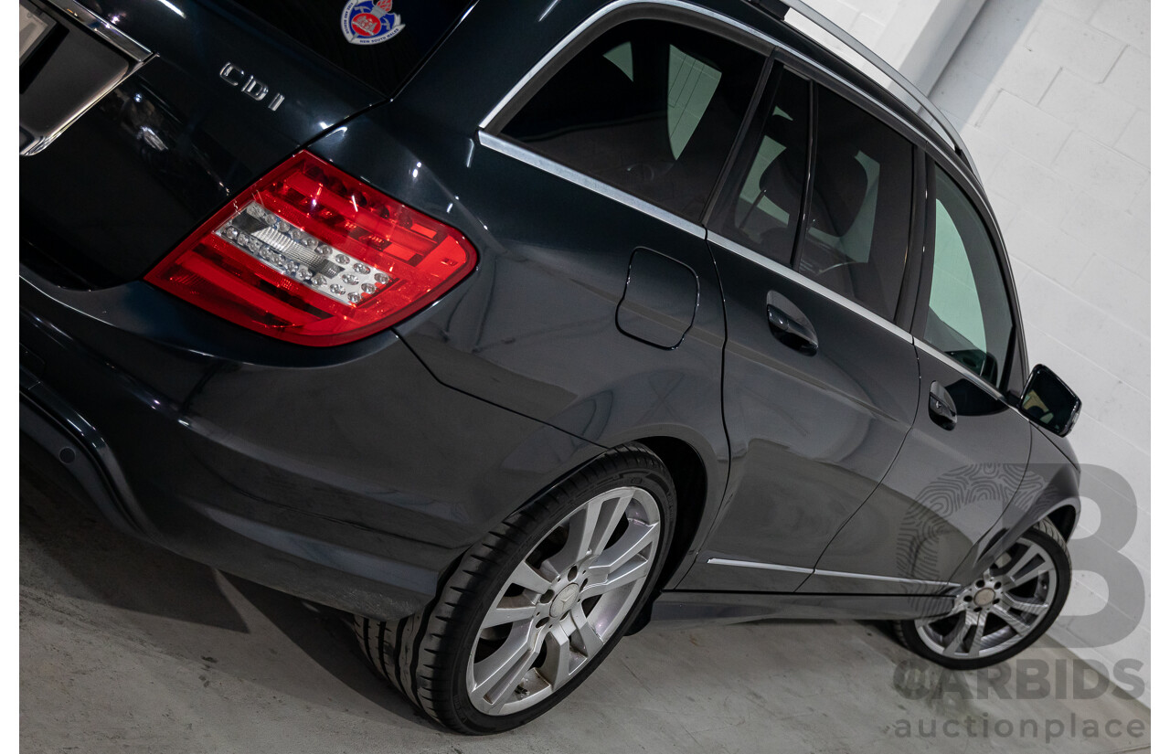 8/2014 Mercedes Benz C250 CDI Elegance W204 MY14 4d Wagon Magnetite Black Metallic Turbo Diesel 2.1L
