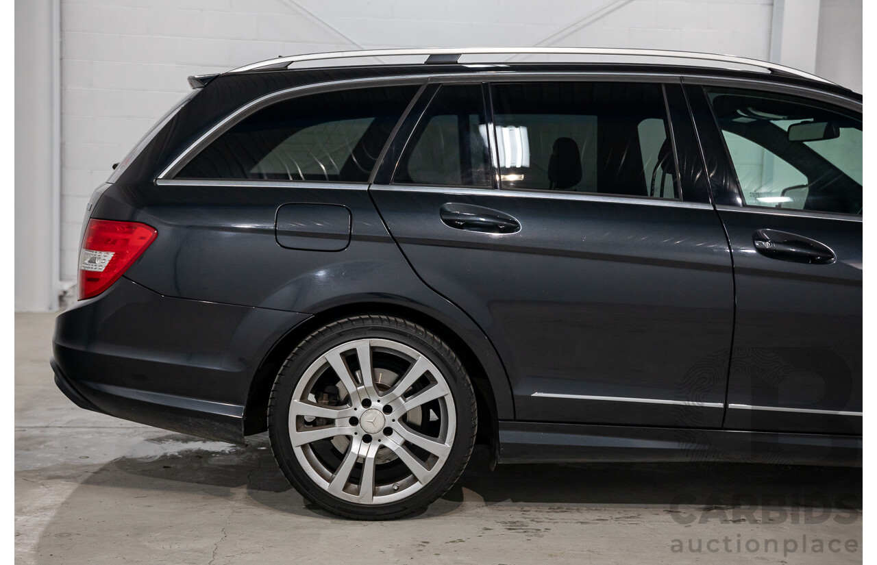8/2014 Mercedes Benz C250 CDI Elegance W204 MY14 4d Wagon Magnetite Black Metallic Turbo Diesel 2.1L