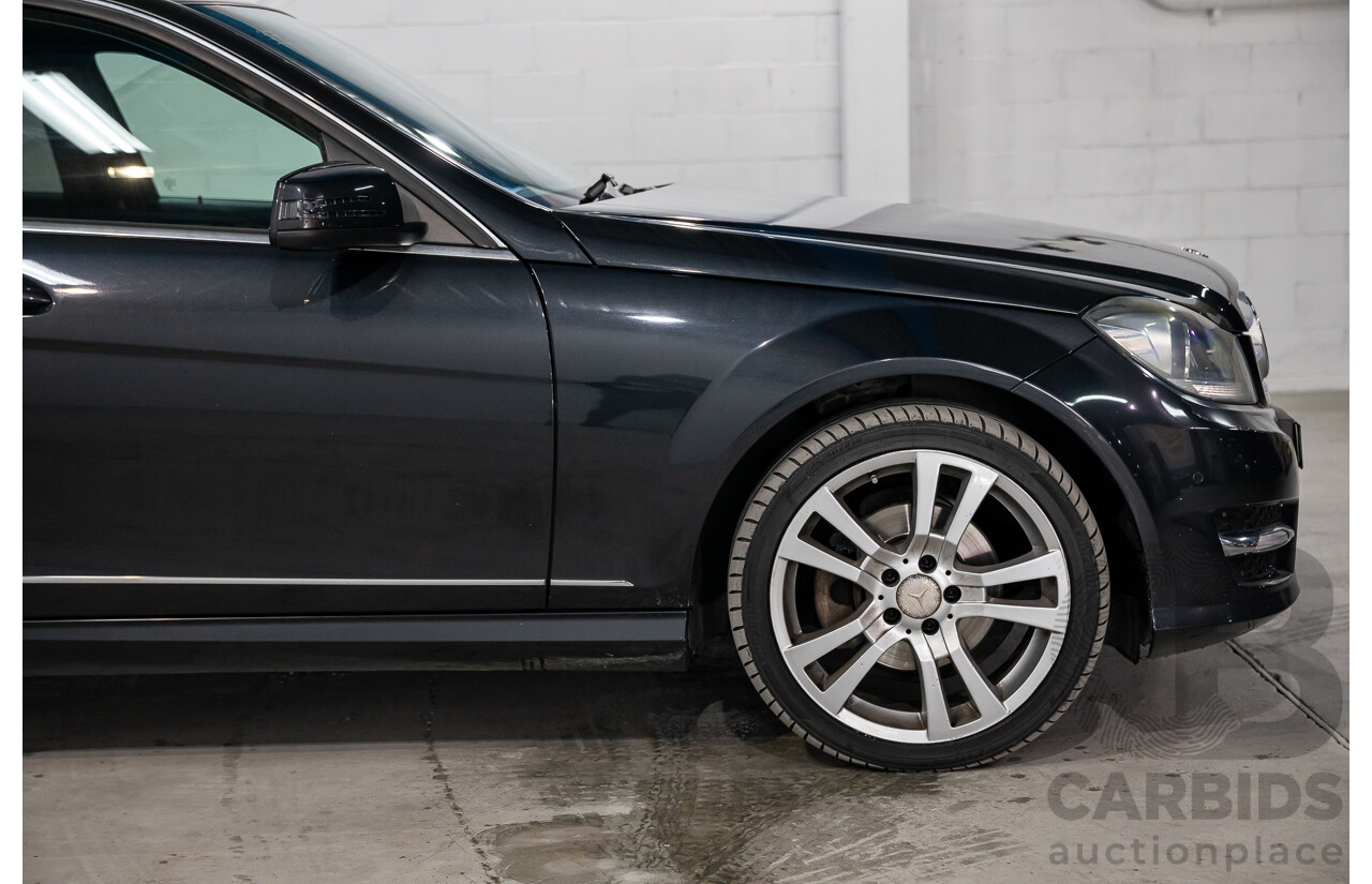 8/2014 Mercedes Benz C250 CDI Elegance W204 MY14 4d Wagon Magnetite Black Metallic Turbo Diesel 2.1L