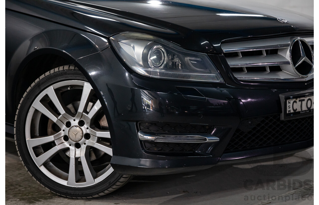 8/2014 Mercedes Benz C250 CDI Elegance W204 MY14 4d Wagon Magnetite Black Metallic Turbo Diesel 2.1L