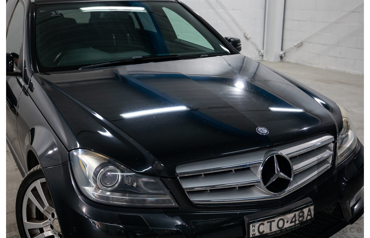 8/2014 Mercedes Benz C250 CDI Elegance W204 MY14 4d Wagon Magnetite Black Metallic Turbo Diesel 2.1L