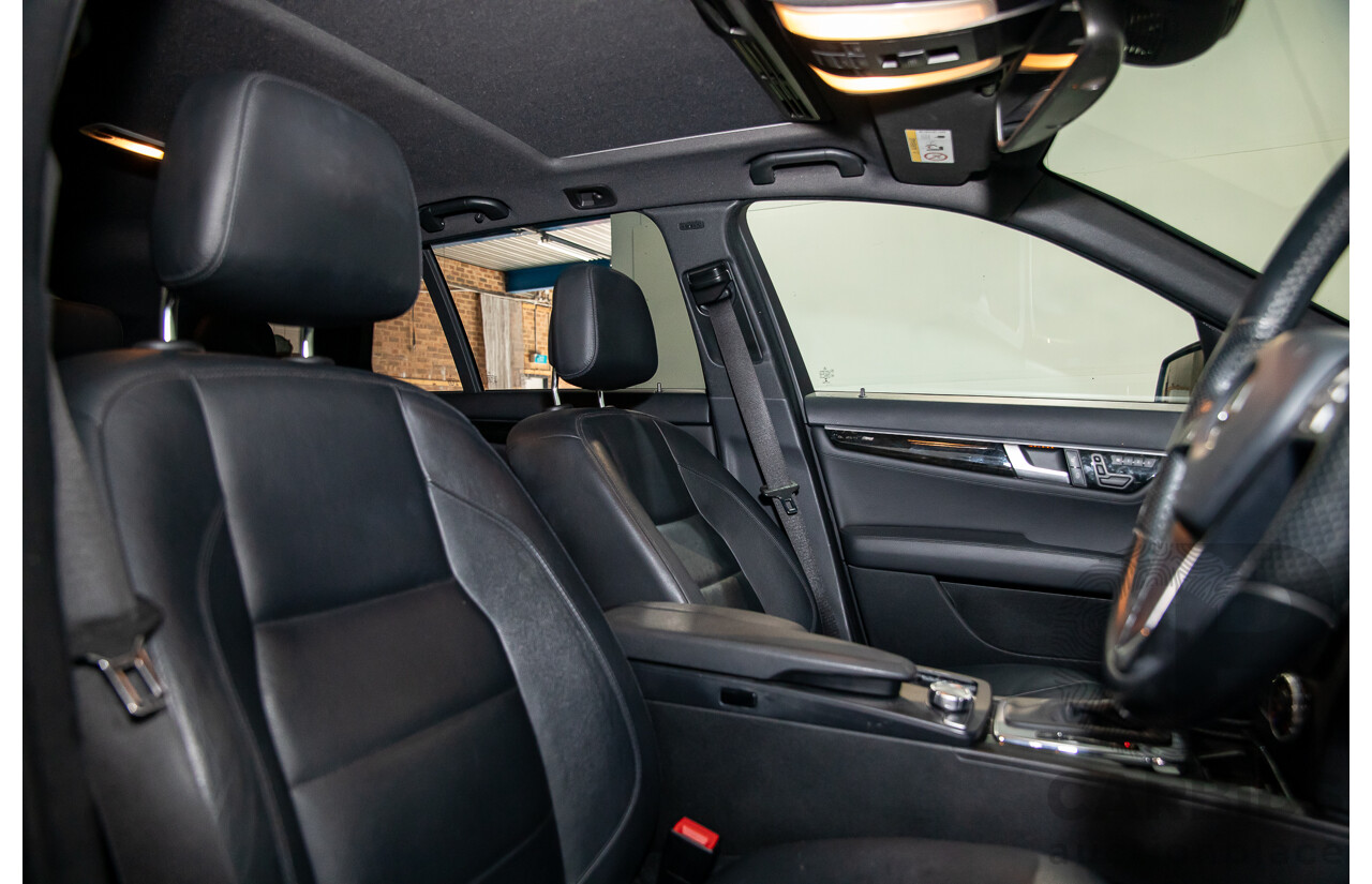8/2014 Mercedes Benz C250 CDI Elegance W204 MY14 4d Wagon Magnetite Black Metallic Turbo Diesel 2.1L