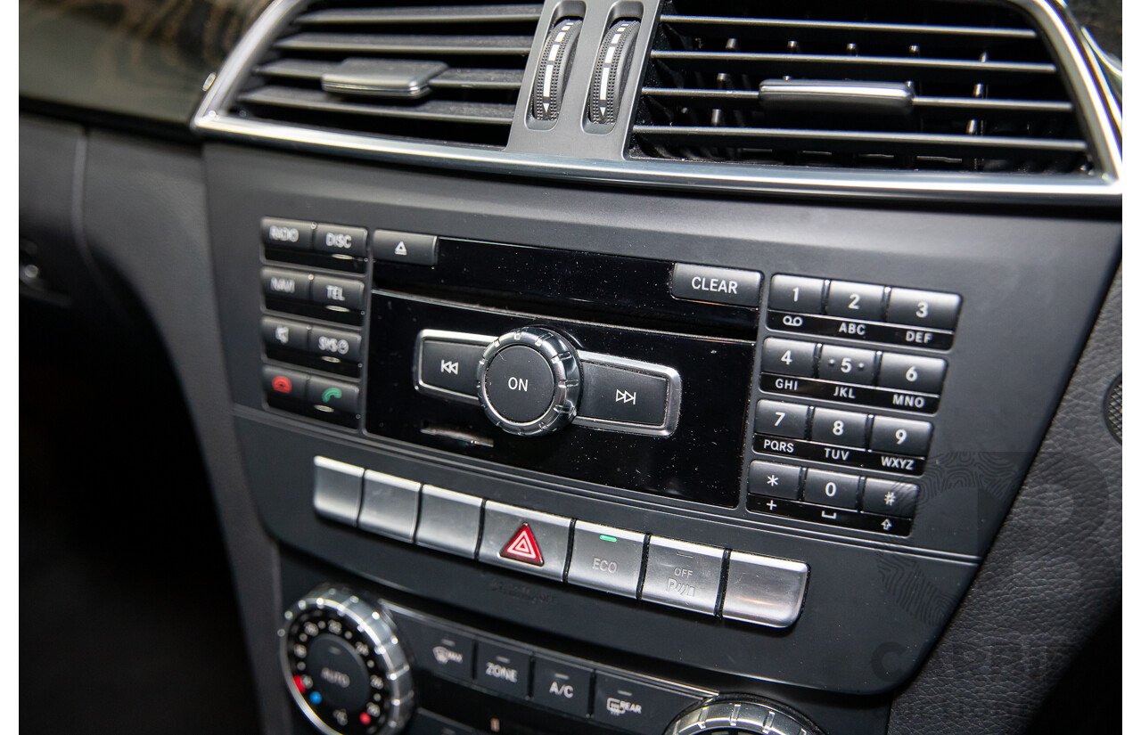 8/2014 Mercedes Benz C250 CDI Elegance W204 MY14 4d Wagon Magnetite Black Metallic Turbo Diesel 2.1L