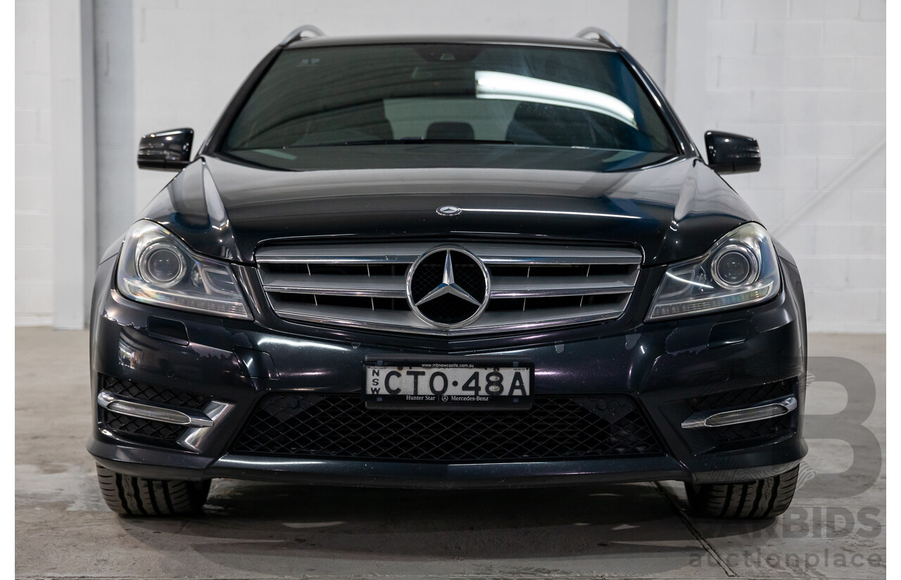 8/2014 Mercedes Benz C250 CDI Elegance W204 MY14 4d Wagon Magnetite Black Metallic Turbo Diesel 2.1L