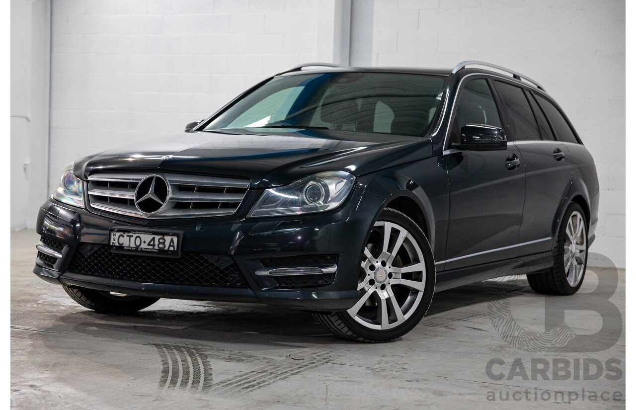 8/2014 Mercedes Benz C250 CDI Elegance W204 MY14 4d Wagon Magnetite Black Metallic Turbo Diesel 2.1L
