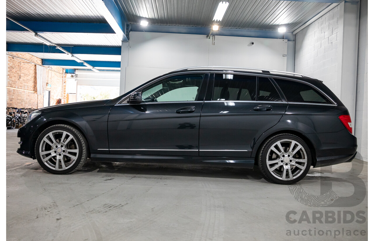 8/2014 Mercedes Benz C250 CDI Elegance W204 MY14 4d Wagon Magnetite Black Metallic Turbo Diesel 2.1L