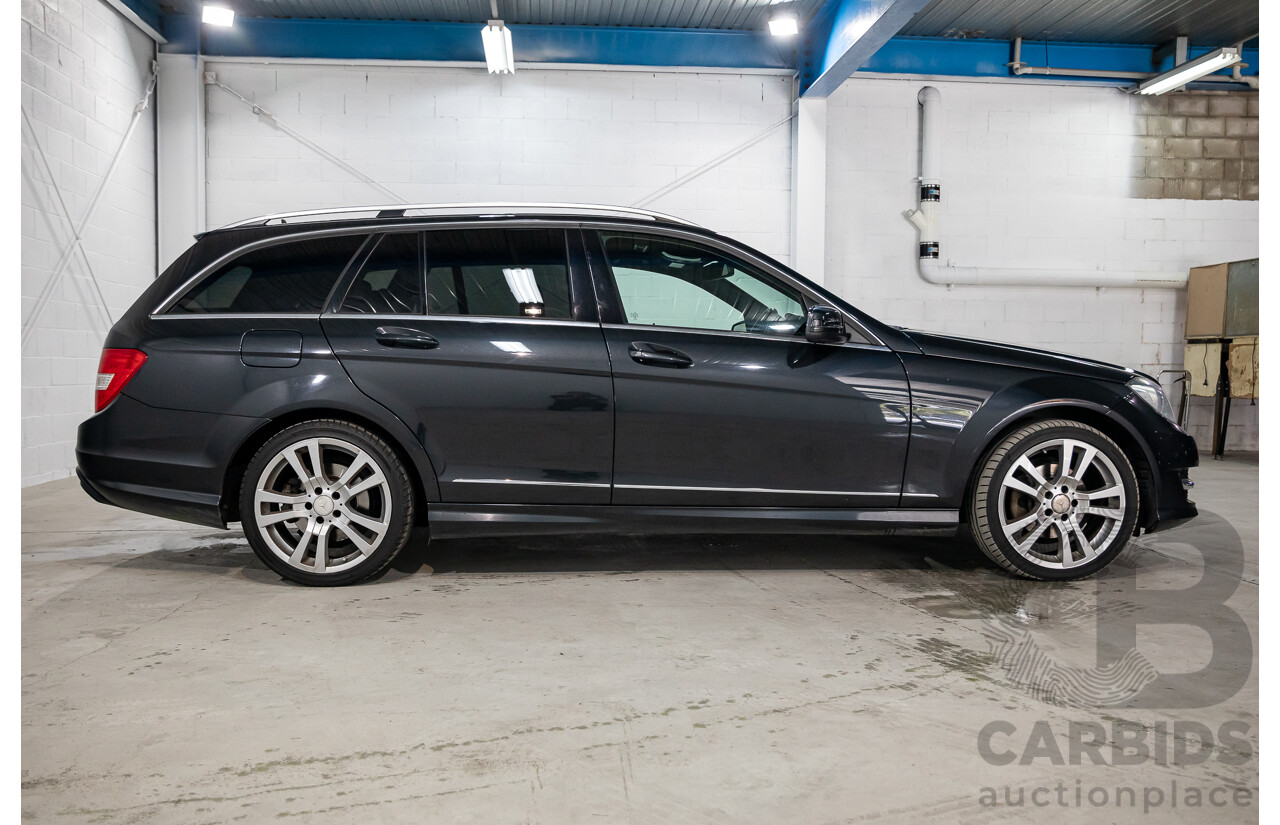 8/2014 Mercedes Benz C250 CDI Elegance W204 MY14 4d Wagon Magnetite Black Metallic Turbo Diesel 2.1L
