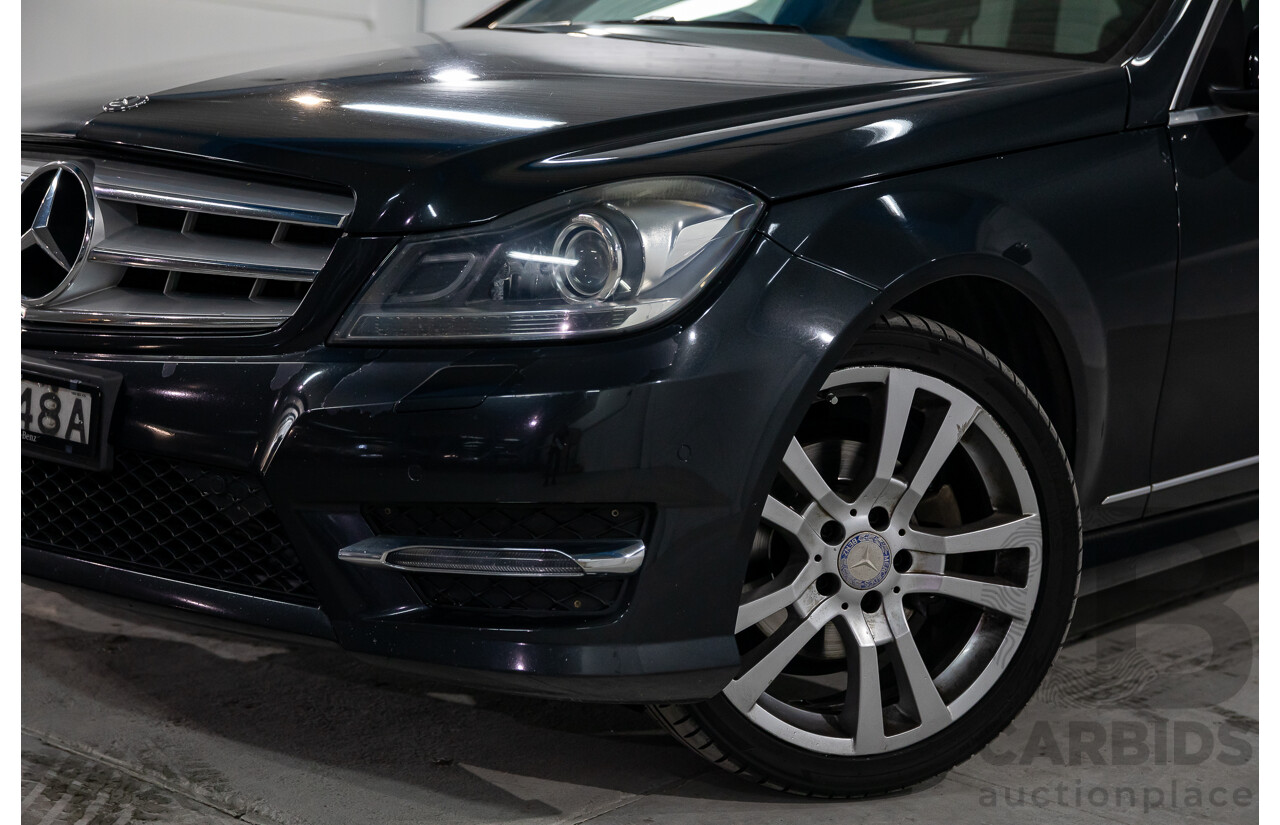 8/2014 Mercedes Benz C250 CDI Elegance W204 MY14 4d Wagon Magnetite Black Metallic Turbo Diesel 2.1L