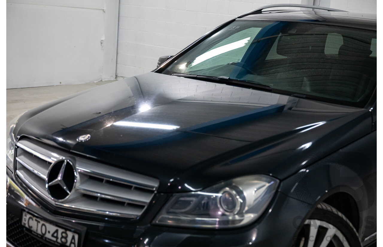 8/2014 Mercedes Benz C250 CDI Elegance W204 MY14 4d Wagon Magnetite Black Metallic Turbo Diesel 2.1L