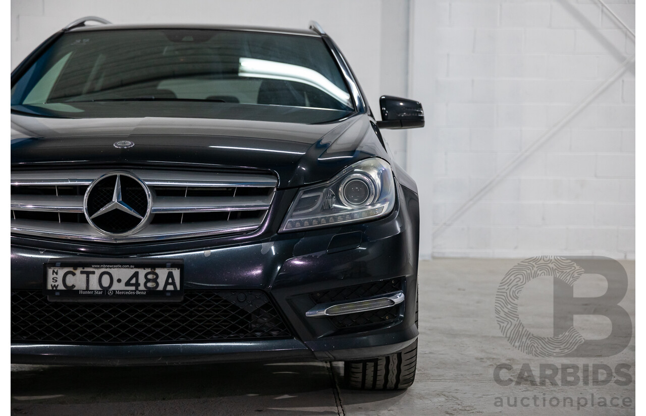 8/2014 Mercedes Benz C250 CDI Elegance W204 MY14 4d Wagon Magnetite Black Metallic Turbo Diesel 2.1L