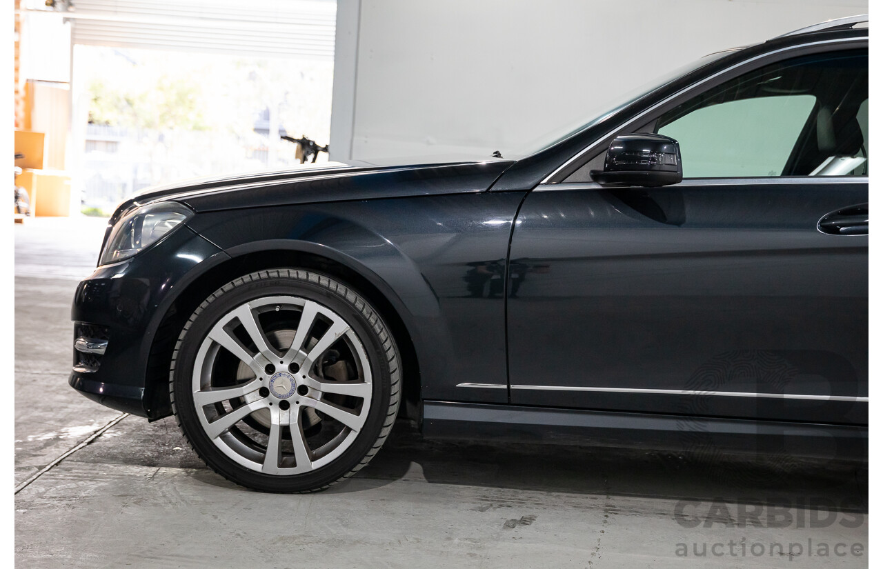 8/2014 Mercedes Benz C250 CDI Elegance W204 MY14 4d Wagon Magnetite Black Metallic Turbo Diesel 2.1L