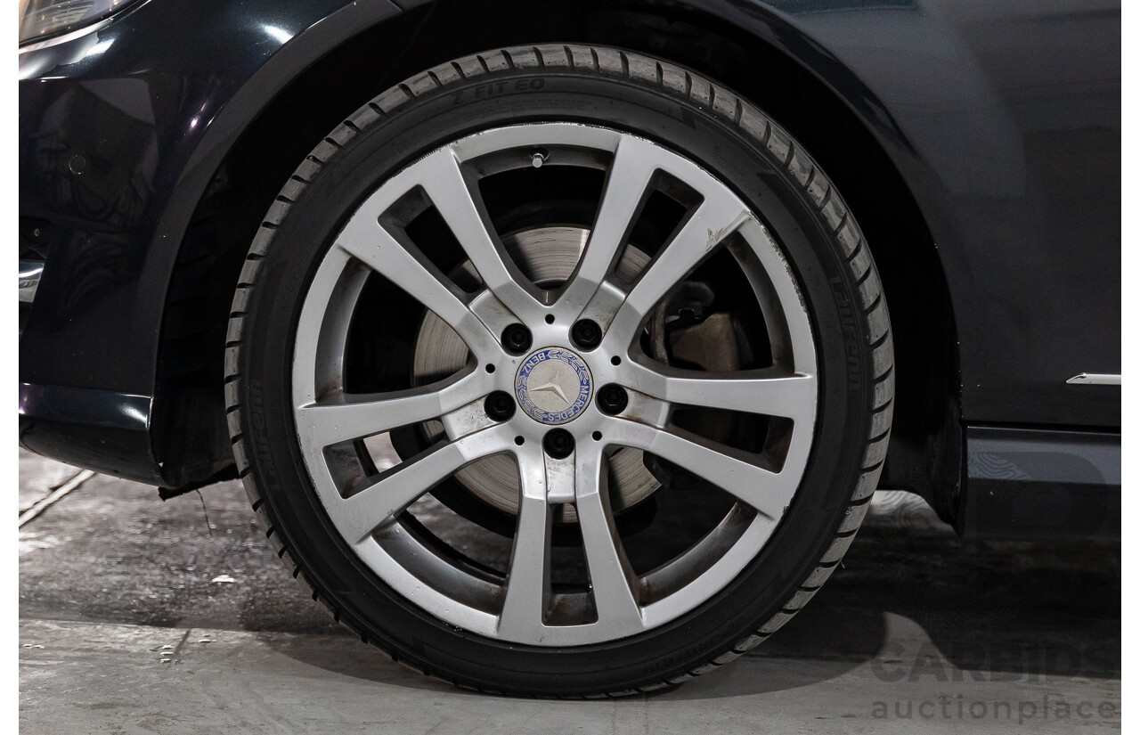 8/2014 Mercedes Benz C250 CDI Elegance W204 MY14 4d Wagon Magnetite Black Metallic Turbo Diesel 2.1L