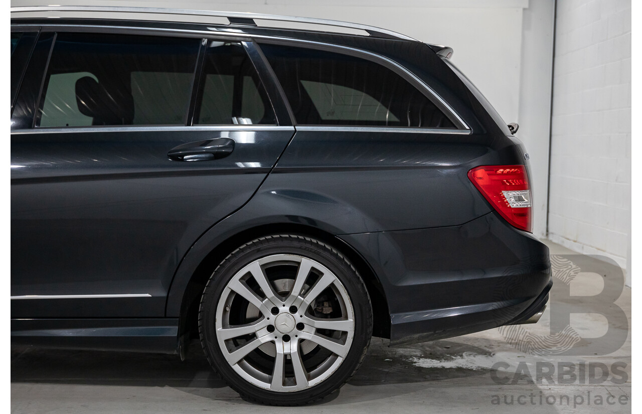 8/2014 Mercedes Benz C250 CDI Elegance W204 MY14 4d Wagon Magnetite Black Metallic Turbo Diesel 2.1L
