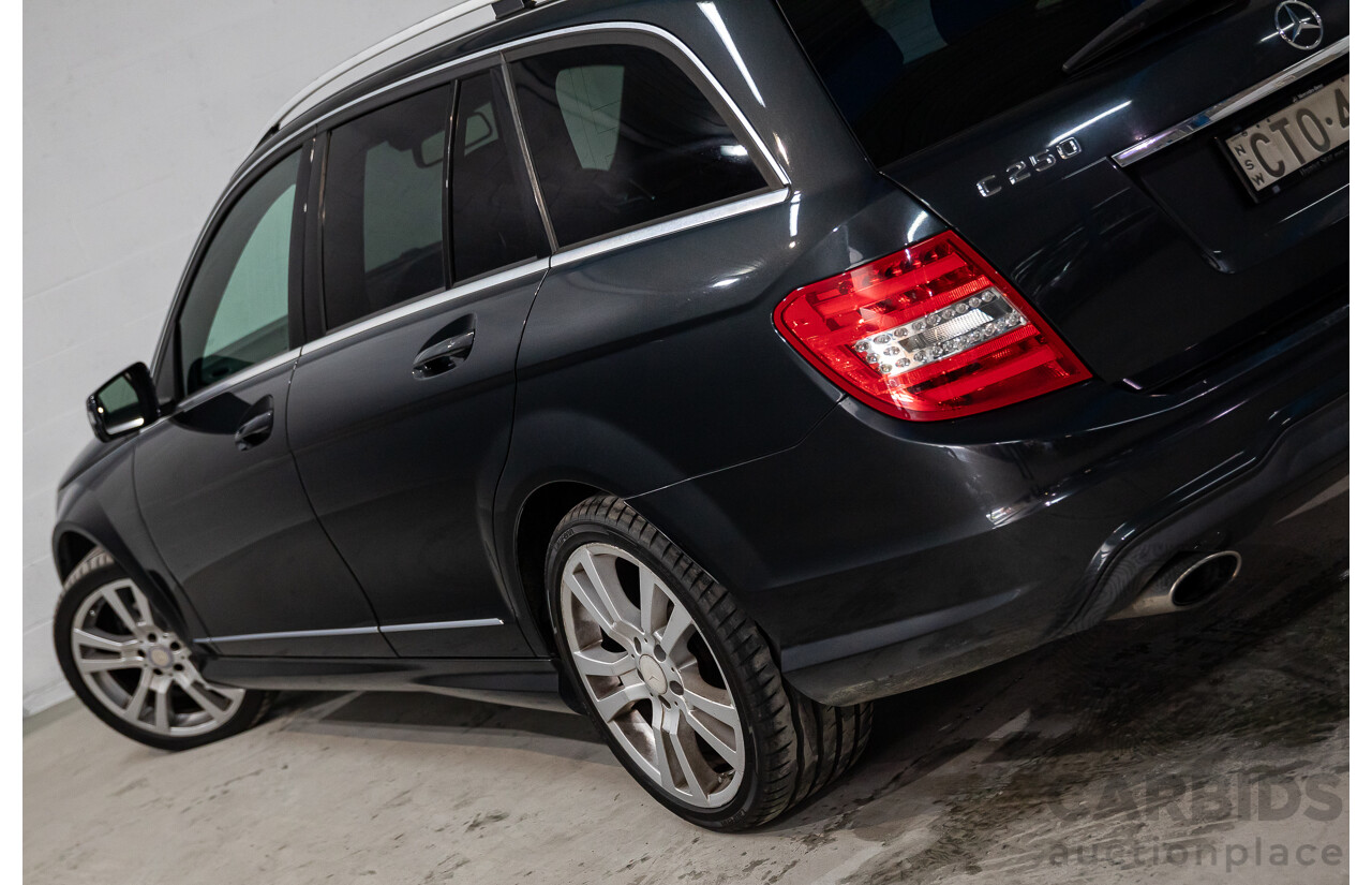 8/2014 Mercedes Benz C250 CDI Elegance W204 MY14 4d Wagon Magnetite Black Metallic Turbo Diesel 2.1L