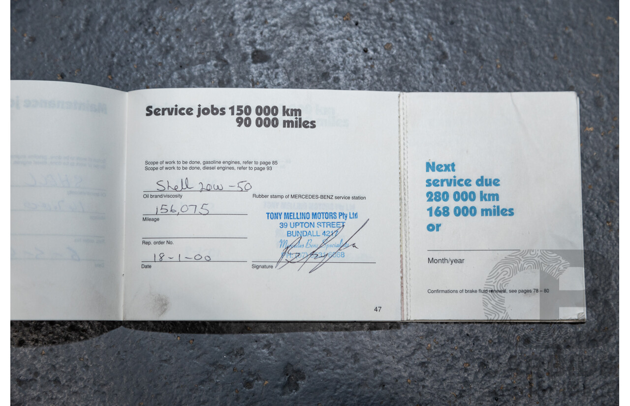 6/1990 Mercedes Benz 560 SEL W126 4d Sedan Smoke Silver Metallic V8 5.6L