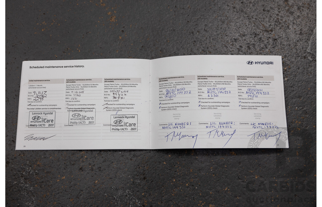 09/2017 Hyundai Tucson Active (AWD) TL2 MY18 4d Wagon Phantom Black Pearl Turbo Diesel 2.0L