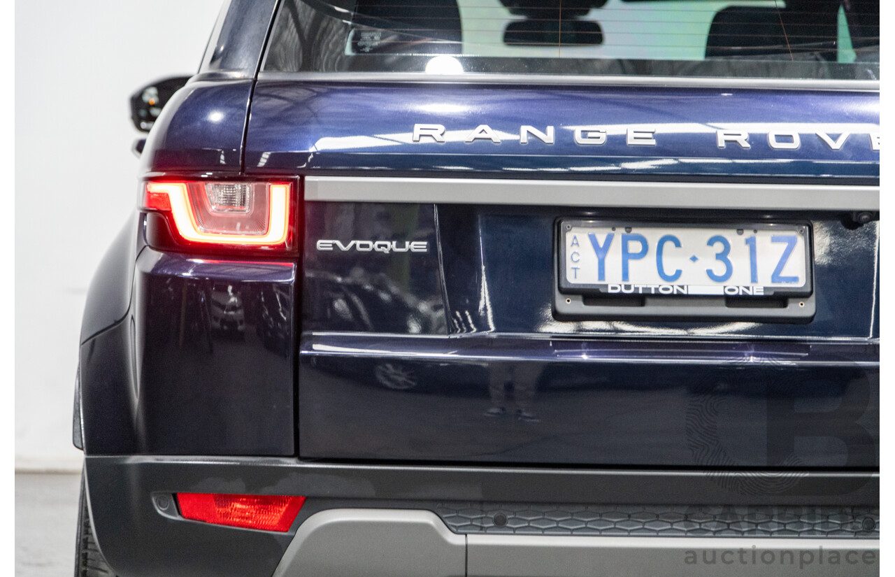5/2017 Land Rover Range Rover Evoque TD4 150 SE (AWD) LV MY16 5d Wagon Loire Blue Metallic Turbo Diesel 2.0L