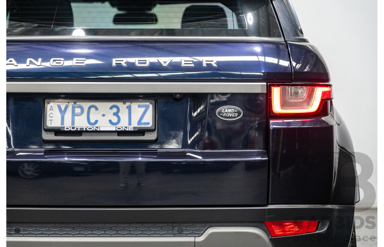 5/2017 Land Rover Range Rover Evoque TD4 150 SE (AWD) LV MY16 5d Wagon Loire Blue Metallic Turbo Diesel 2.0L