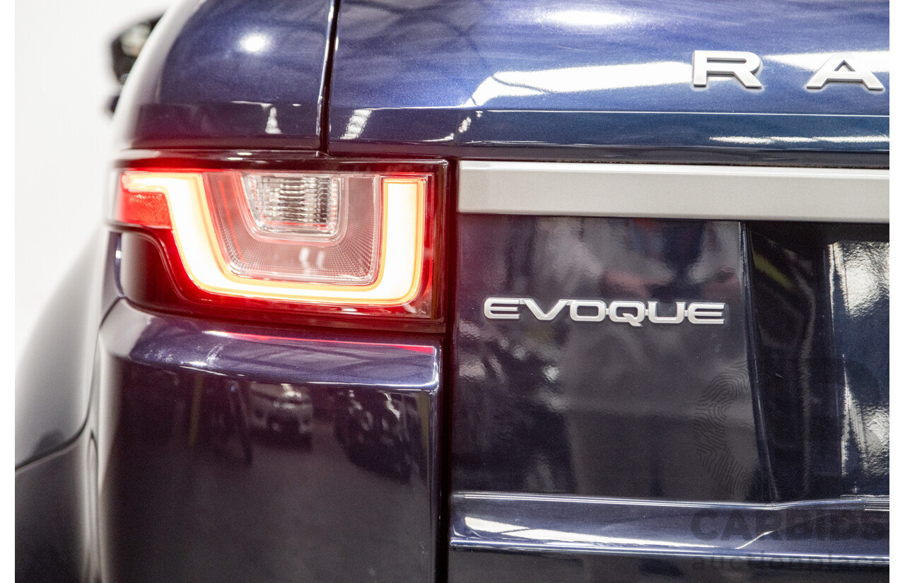 5/2017 Land Rover Range Rover Evoque TD4 150 SE (AWD) LV MY16 5d Wagon Loire Blue Metallic Turbo Diesel 2.0L