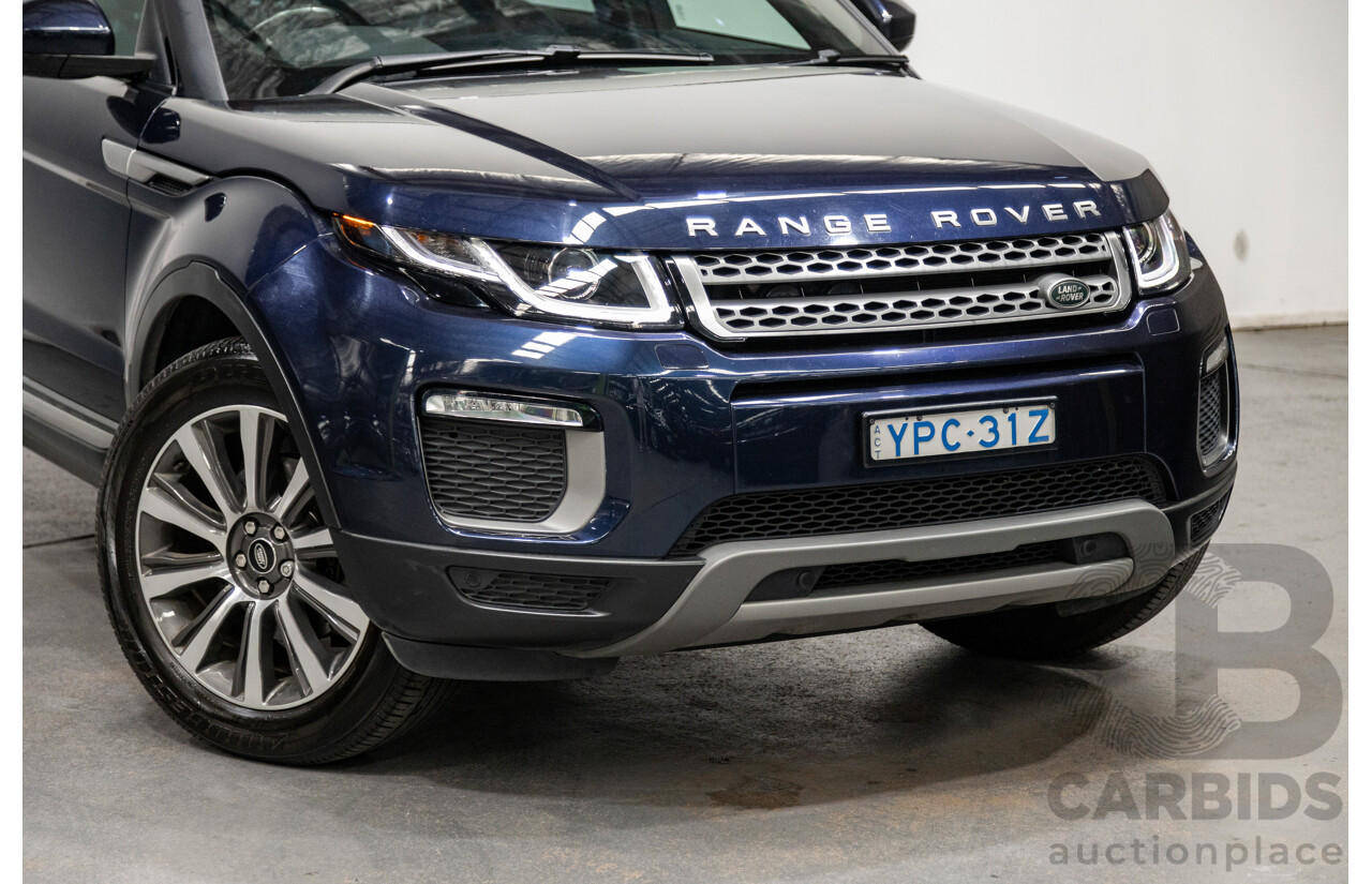 5/2017 Land Rover Range Rover Evoque TD4 150 SE (AWD) LV MY16 5d Wagon Loire Blue Metallic Turbo Diesel 2.0L