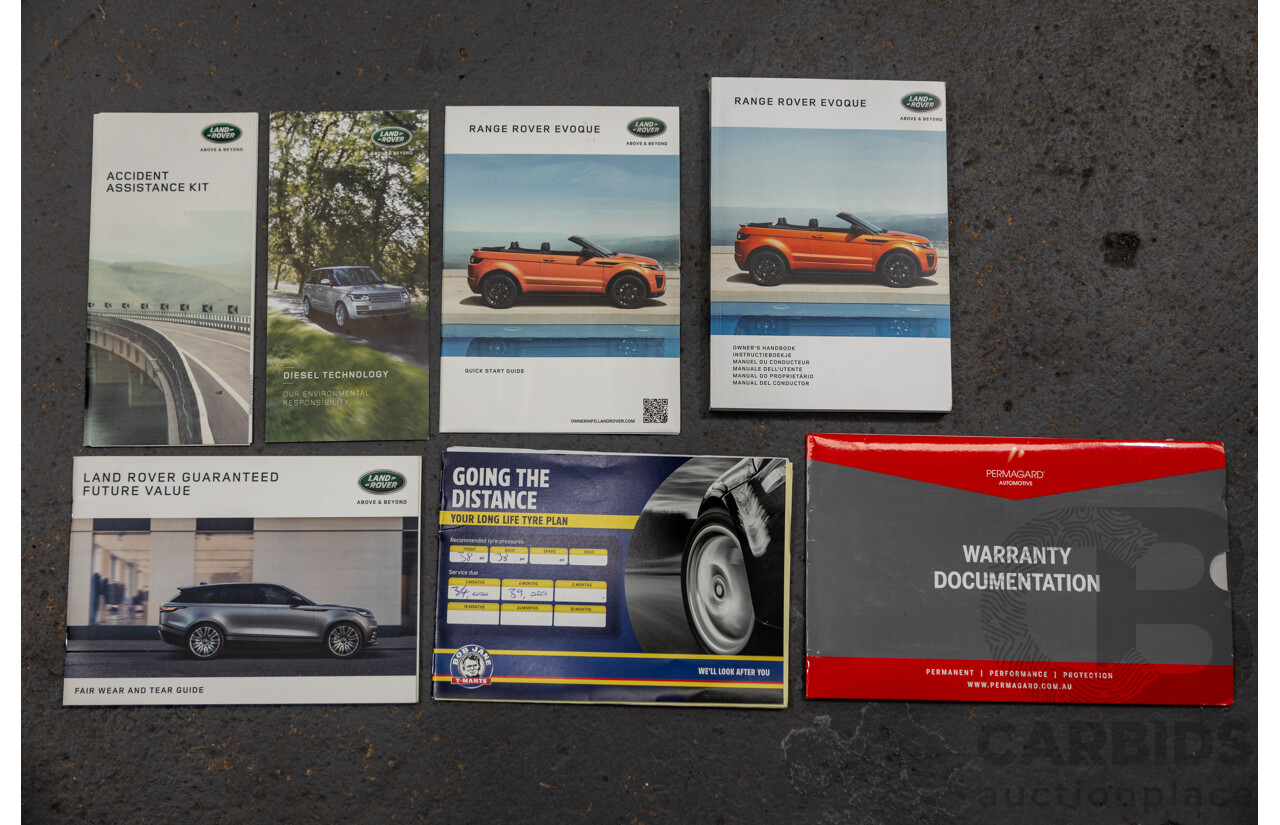 5/2017 Land Rover Range Rover Evoque TD4 150 SE (AWD) LV MY16 5d Wagon Loire Blue Metallic Turbo Diesel 2.0L