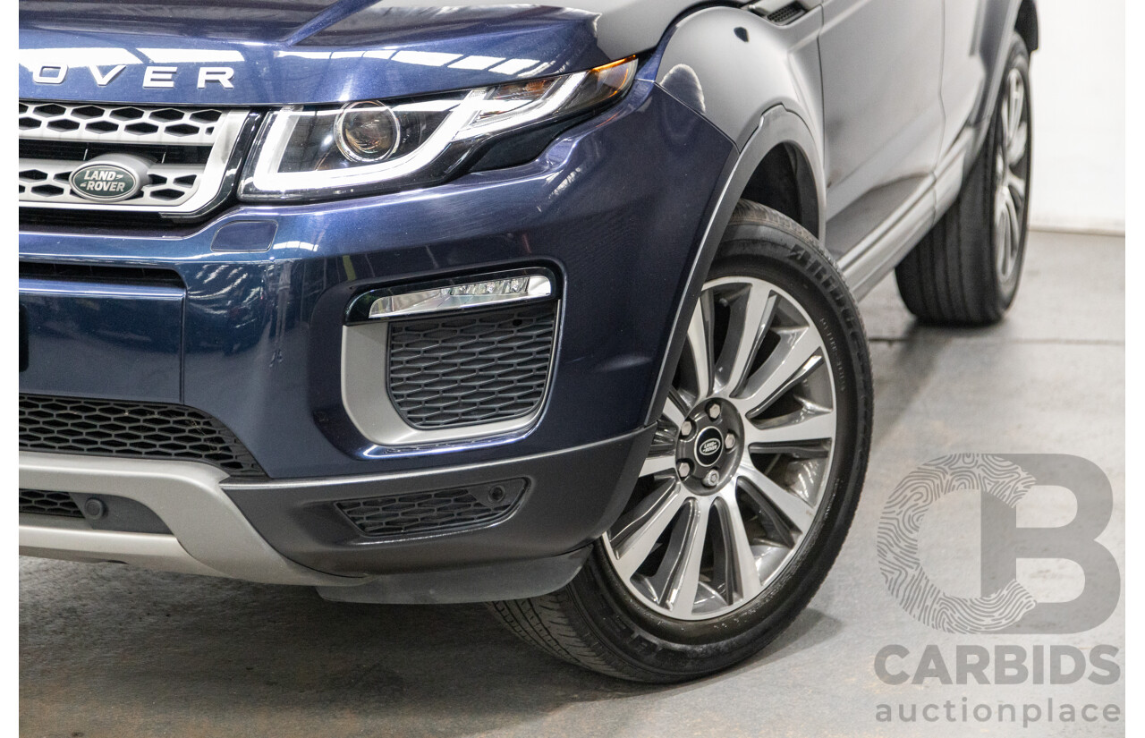 5/2017 Land Rover Range Rover Evoque TD4 150 SE (AWD) LV MY16 5d Wagon Loire Blue Metallic Turbo Diesel 2.0L