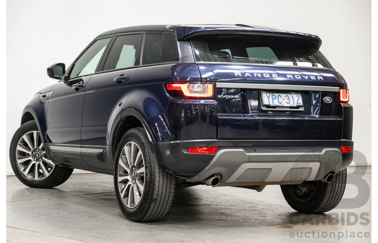 5/2017 Land Rover Range Rover Evoque TD4 150 SE (AWD) LV MY16 5d Wagon Loire Blue Metallic Turbo Diesel 2.0L