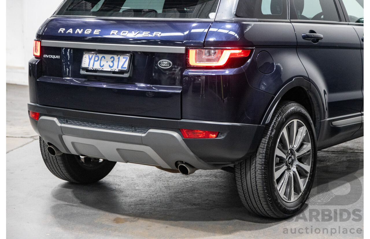 5/2017 Land Rover Range Rover Evoque TD4 150 SE (AWD) LV MY16 5d Wagon Loire Blue Metallic Turbo Diesel 2.0L