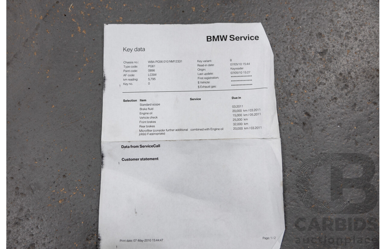 4/2009 BMW 320i Executive E90 MY09 4d Sedan Bluewater Metallic 2.0L