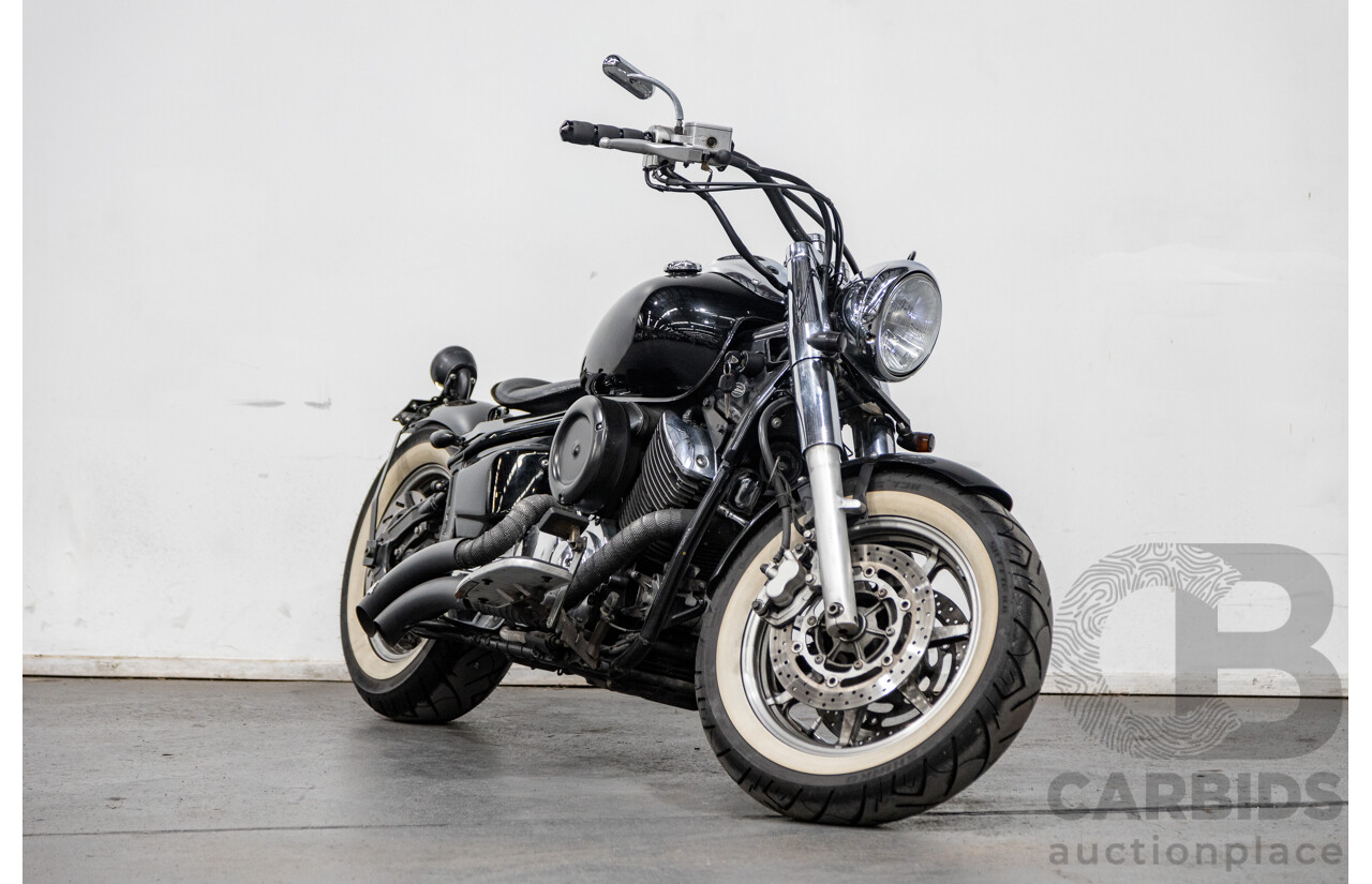 09/2007 Yamaha V-Star XVS1100 Custom Cruiser Motorcycle Black 1063cc