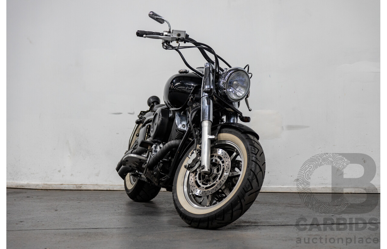 09/2007 Yamaha V-Star XVS1100 Custom Cruiser Motorcycle Black 1063cc