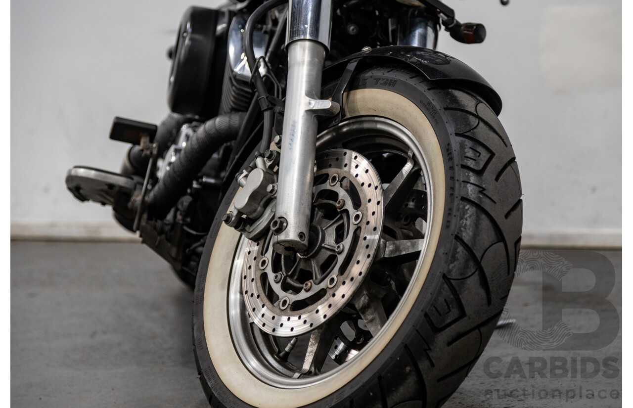 09/2007 Yamaha V-Star XVS1100 Custom Cruiser Motorcycle Black 1063cc