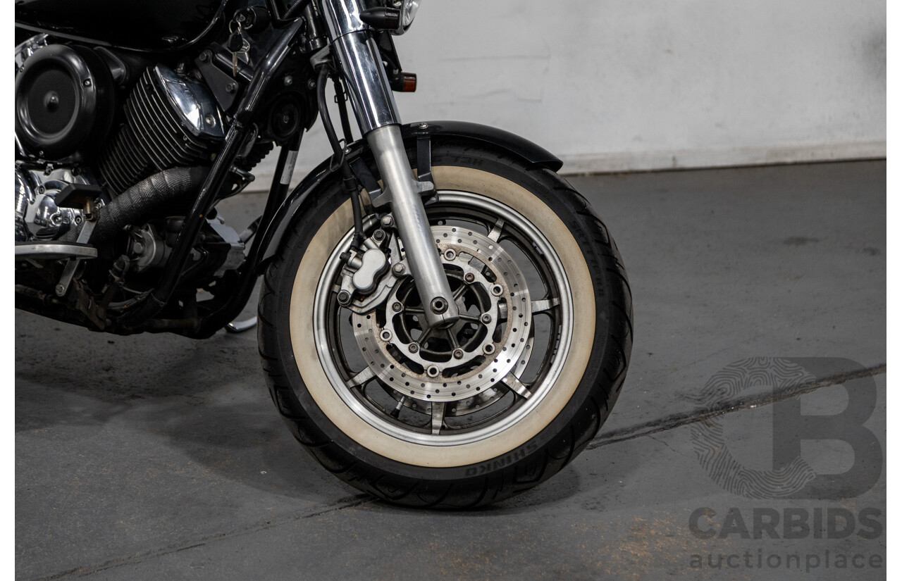 09/2007 Yamaha V-Star XVS1100 Custom Cruiser Motorcycle Black 1063cc
