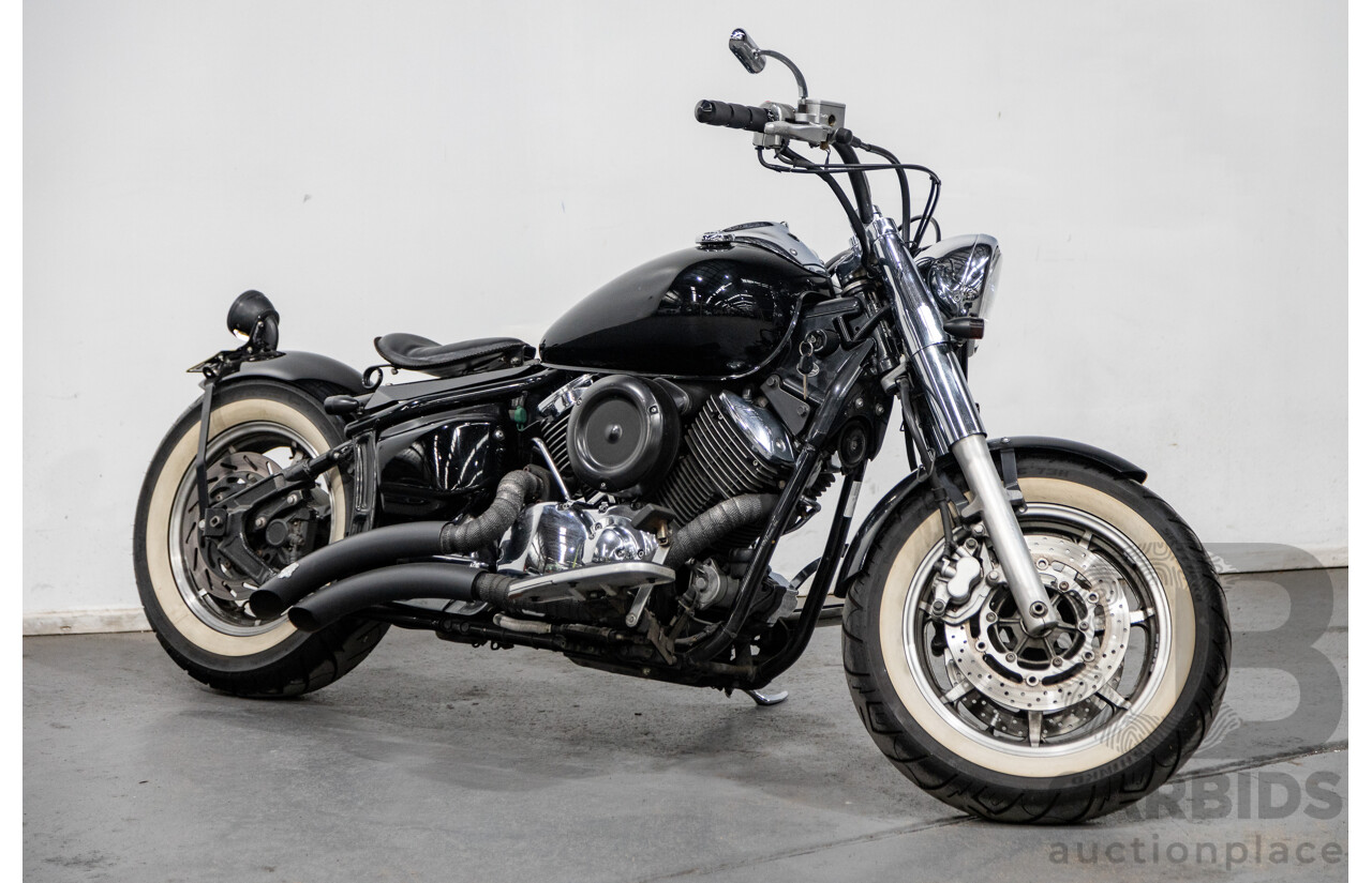 09/2007 Yamaha V-Star XVS1100 Custom Cruiser Motorcycle Black 1063cc