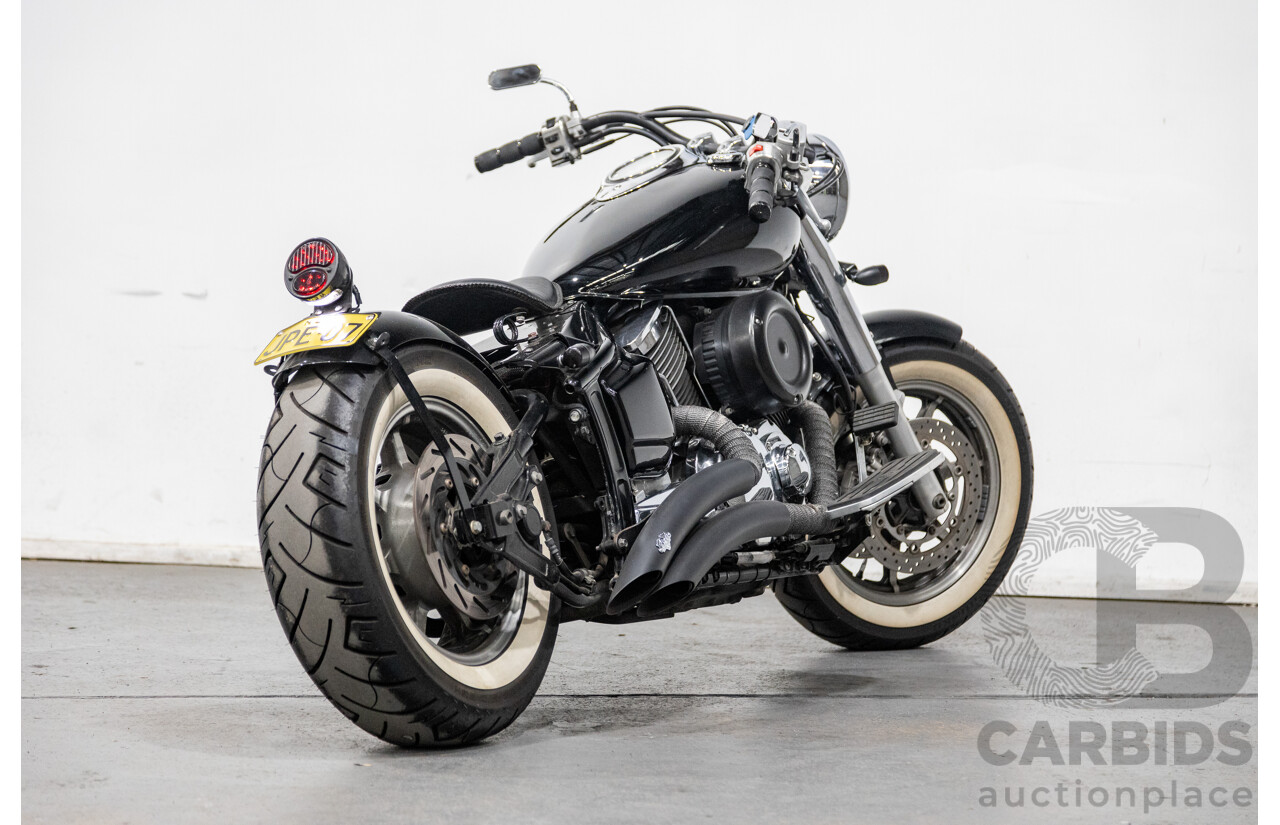 09/2007 Yamaha V-Star XVS1100 Custom Cruiser Motorcycle Black 1063cc