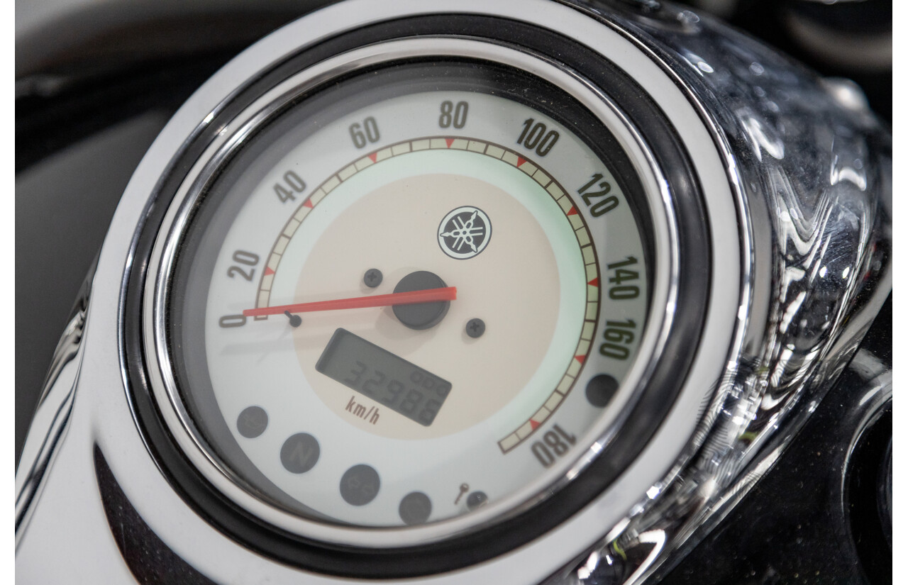 09/2007 Yamaha V-Star XVS1100 Custom Cruiser Motorcycle Black 1063cc