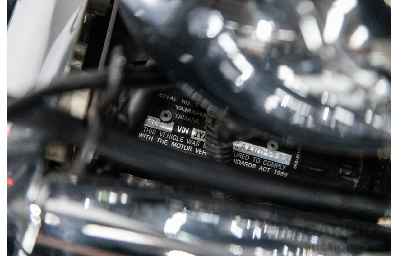 09/2007 Yamaha V-Star XVS1100 Custom Cruiser Motorcycle Black 1063cc