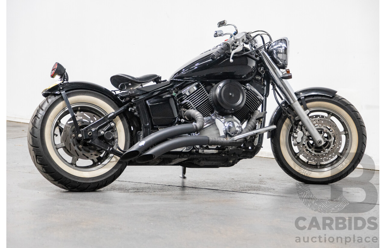 09/2007 Yamaha V-Star XVS1100 Custom Cruiser Motorcycle Black 1063cc