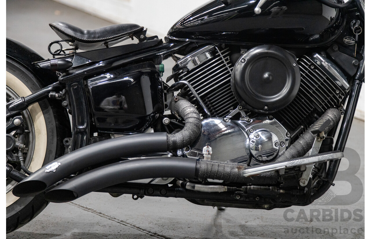 09/2007 Yamaha V-Star XVS1100 Custom Cruiser Motorcycle Black 1063cc